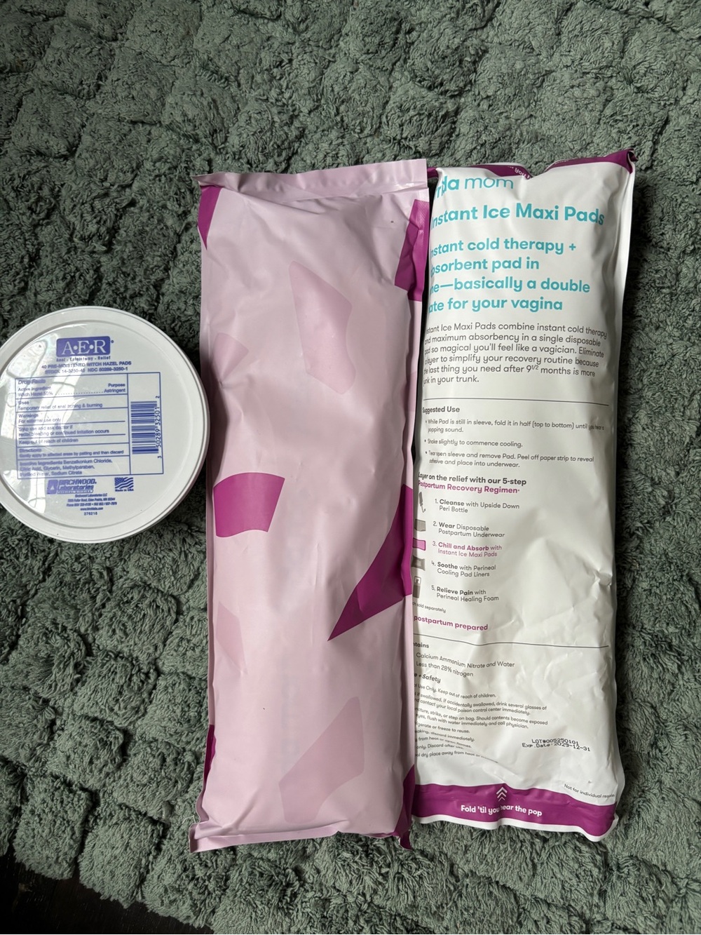 Postpartum Frida  Ice Maxi Pads NWT